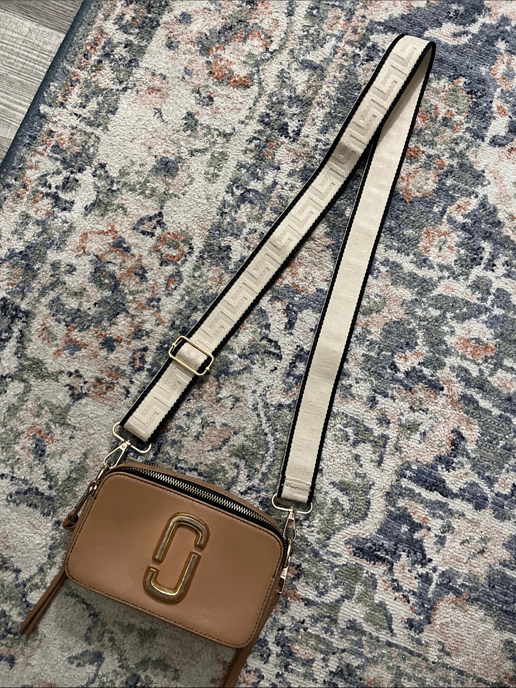 Marc Jacobs Tan Leather Crossbody Camera Bag